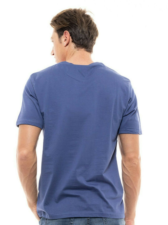 Biston Herren T-Shirt Kurzarm Indigo