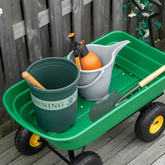 Kippwagen & Anhänger Gartenkarre Kunststoff Vierrädrig 75Es 109x52x52cm.