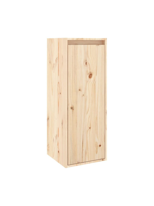 Wand Wohnzimmer Vitrine aus Massivholz Beiges 30x30x80cm