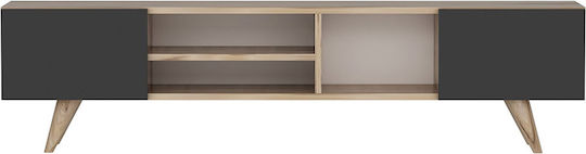 TV-Ständer Skopelos Karydia/Schwarz M160xT30xH40cm