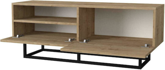 TV Stand Ios from Metal & Wood Beige L120xW37xH46cm