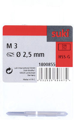 Suki Κολαούζο Μετρικό Χειρός M3 HSS Hand Taper 1800855