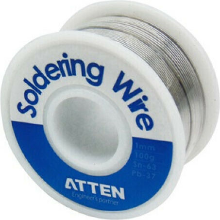 TS-63A100 ATN Solder WIres 60/40 (Sn63%/Pb37%) 1mm 100gr