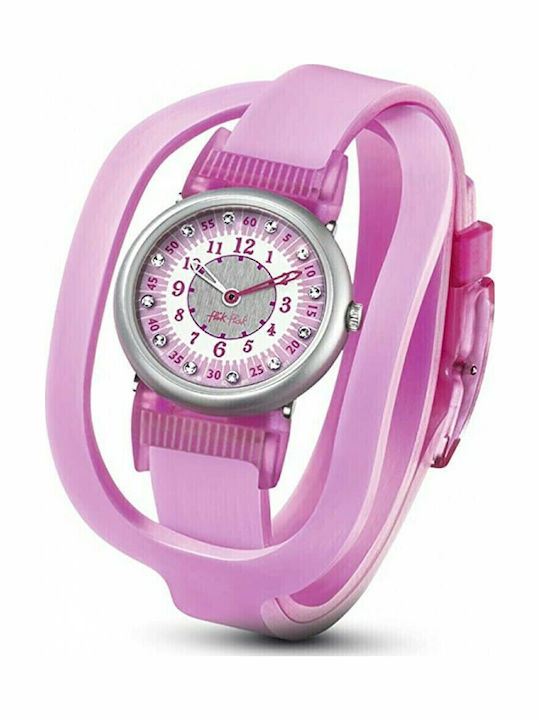 FlikFlak Παιδικό Αναλογικό Ρολόι Shaped On Pink Ροζ