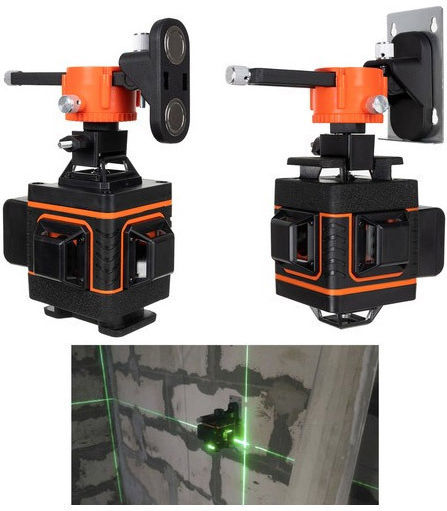 Bigstren 18763 Αυτορυθμιζόμενο Γραμμικό Αλφάδι Laser Πράσινης Δέσμης με Εύρος Εργασίας 25m