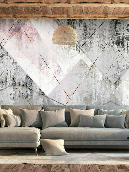 Wall Mural Triangular Perspective Fabric 300x210cm