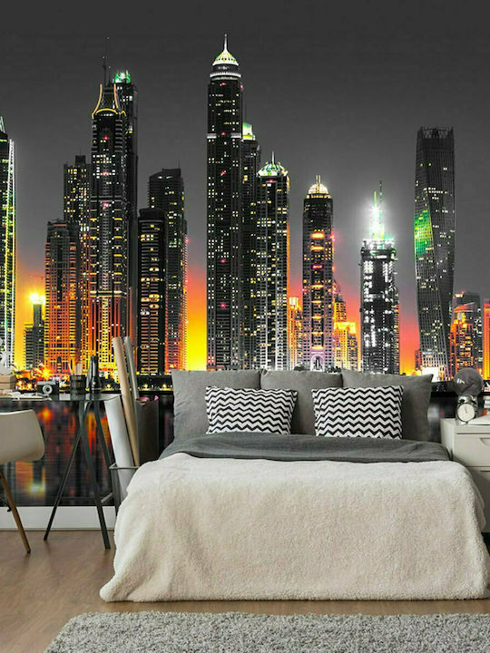 Wall Mural Desert City (dubai) Fabric 100x70cm