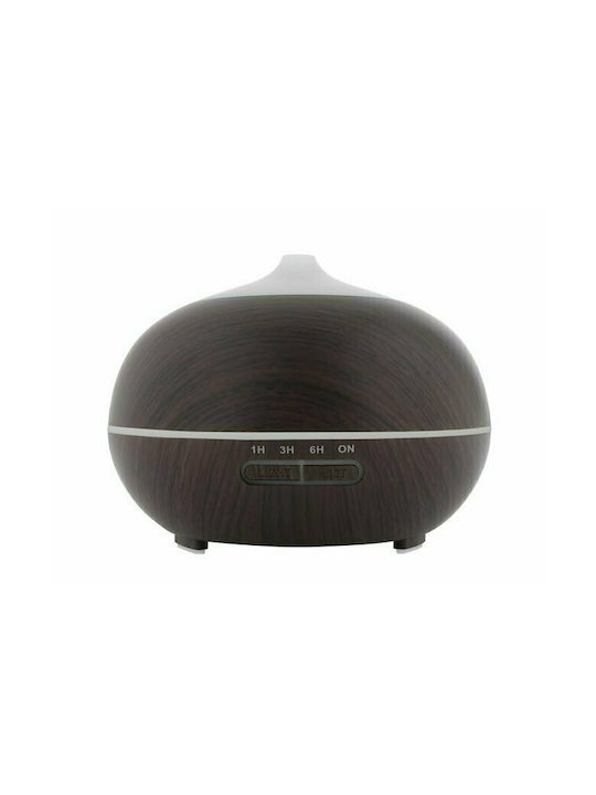 Led Ultrasonic Aromatherapy Diffuser with Remote Control Brown 300ml 00010949