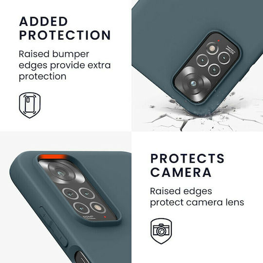 KWmobile Back Cover Silicone Slate Grey (Redmi Note 11 / 11S 4G)