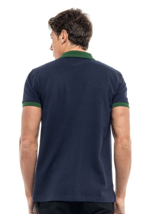 Splendid Ανδρικό T-shirt Polo Navy Μπλε