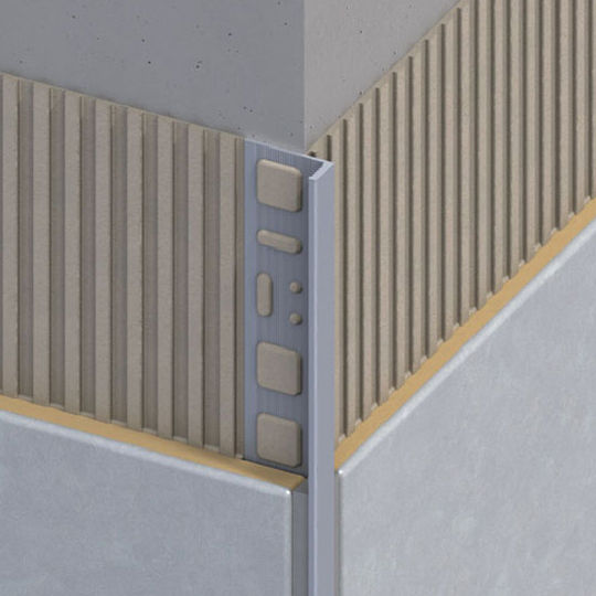Tile Profile Corner Multi-Purpose White PVC 8mm 1m Profile