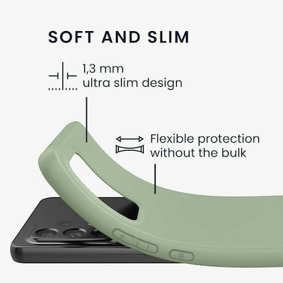 KWmobile Silicone Back Cover Gray Green (Galaxy A53)