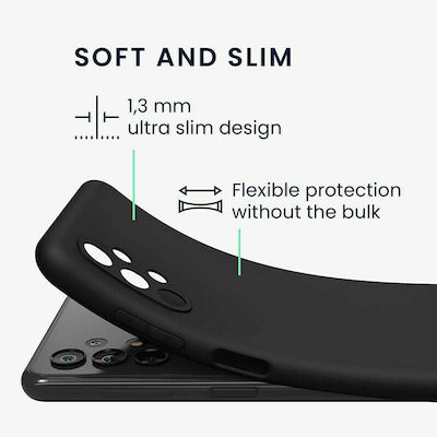 KWmobile Back Cover Σιλικόνης Black (Galaxy A13 4G)