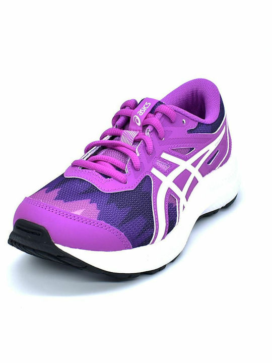 Contend 8 Print Gs Kids Sports Shoes Running with Laces Purple