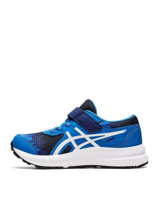 Contend 8 Kids Sports Shoes Running with Hoop & Loop Closure Blue