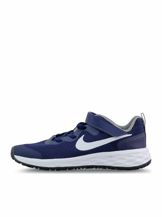 Revolution Revolution Kids Sports Shoes Running with Hoop & Loop Closure Midnight Navy / Flat Pewter / White
