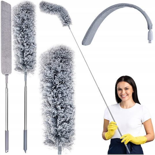 Ruhhy Feather Duster Microfiber Telescopic with Handle 1pcs 250cm