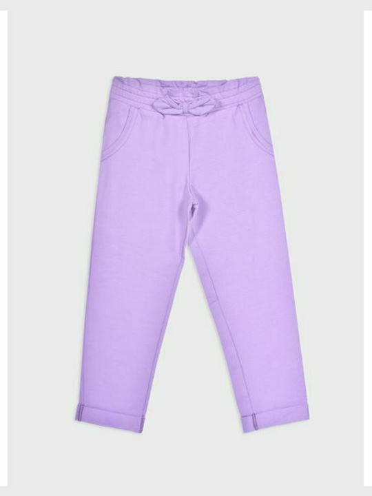 Joyce Girls Fabric Trouser Purple -05