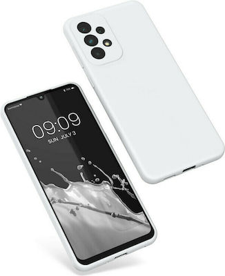 KWmobile Rubberized Umschlag Rückseite Silikon White Matte (Galaxy A33 5G) 57833.48