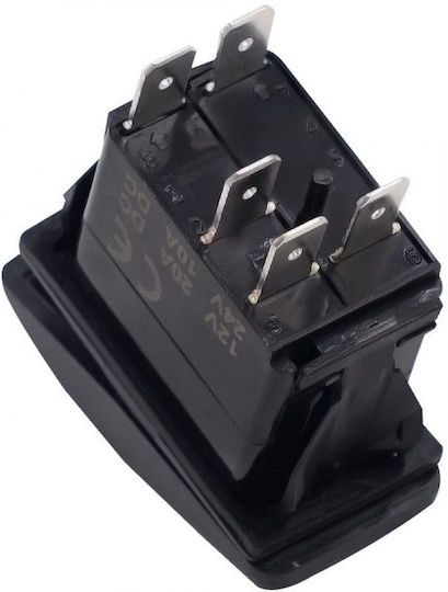 Διακόπτης On/Off Αυτοκινήτου 12V-24V για 5pin Μαύρο