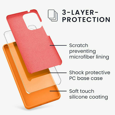 KWmobile Rubberized Silicone Back Cover Fruity Orange (Galaxy A53)