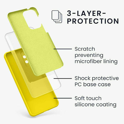 KWmobile Rubberized Silicone Back Cover Radiant Yellow (Galaxy A33 5G)