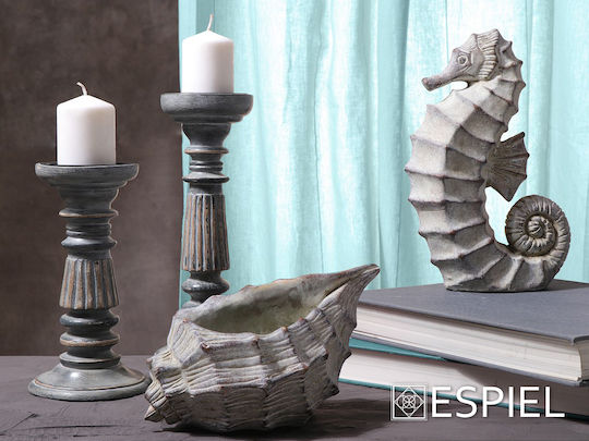 Espiel Σετ Διακοσμητικοί Ιππόκαμποι από Τσιμέντο 22x8.5x31.5cm 2τμχ