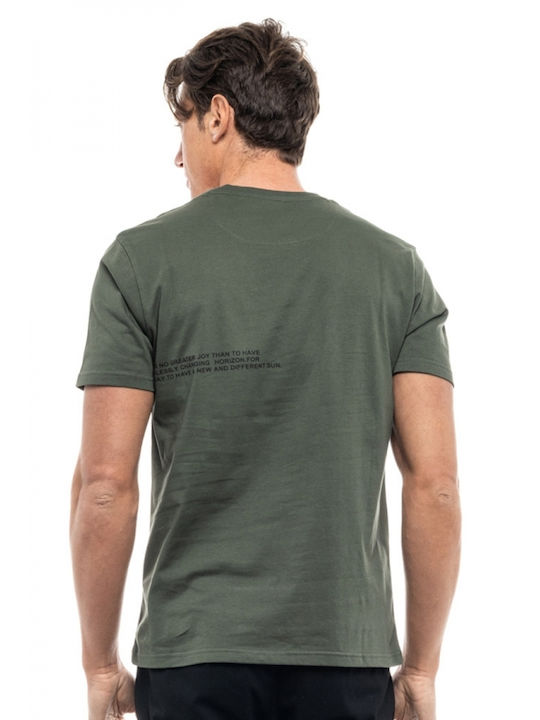 Biston Herren T-Shirt Kurzarm Khaki