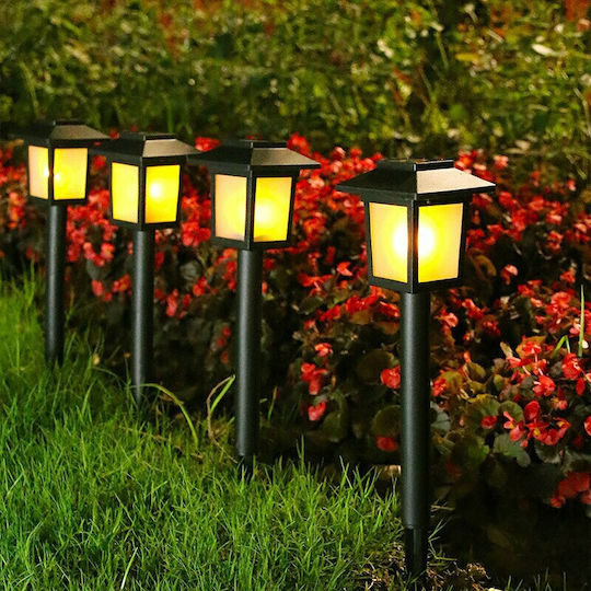 Set 6 Eingesteckte Solarleuchten Laternen Warmes Weiß mit Fotokontakt IP65