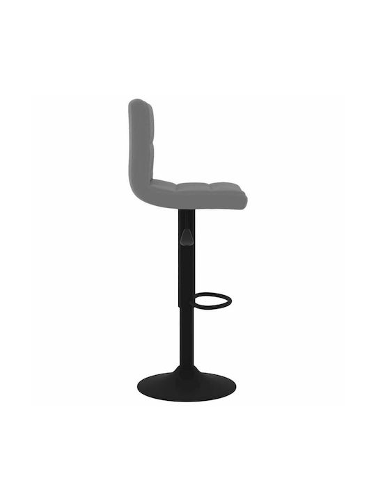 Stool Bar with Back & Adjustable Height Dark Grey 2pcs 40x47x90-111cm