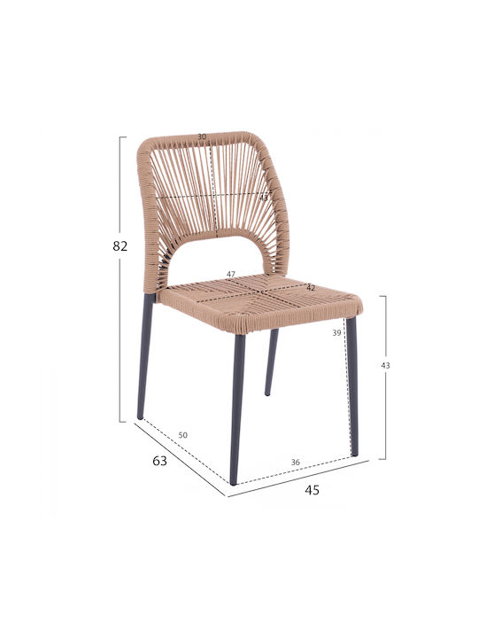 Set De dining pentru spații exterioare mici Alb 3buc