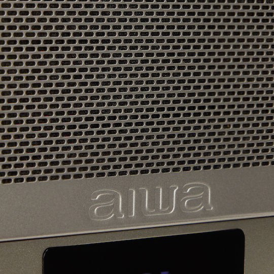 Aiwa BSTU-750BR Επιτραπέζιο Ραδιόφωνο Ρεύματος με Bluetooth και USB Καφέ