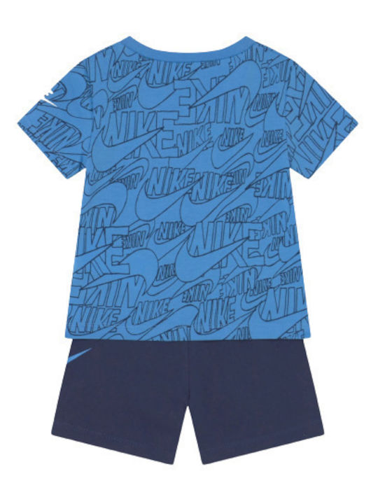 Nike Παιδικό Σετ με Σορτς Καλοκαιρινό για Αγόρι 2τμχ Μπλε