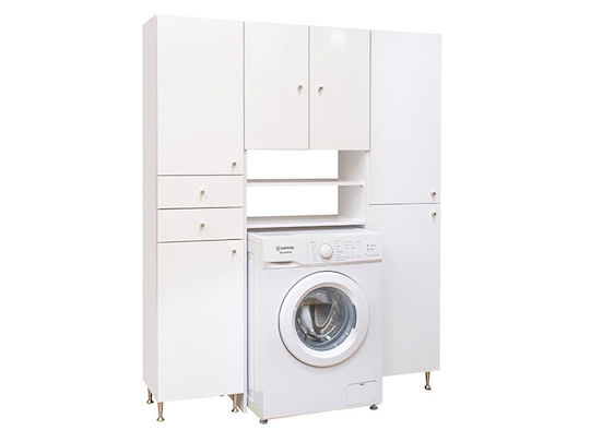 Badezimmersäule Boden H40xB35xH184cm Weiß