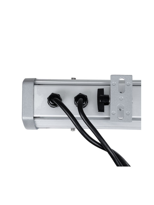 GloboStar Outdoor Floor Lamp LED Wall Washer 54W RGB IP65 Silver