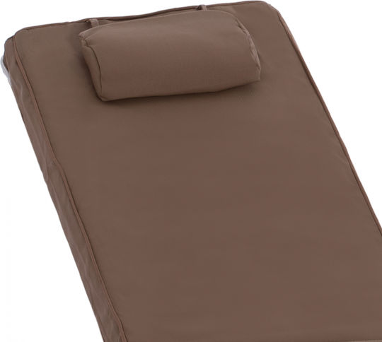 HomeMarkt Sonnenbank-Kissen Mit Rückenlehne Sifnos Beige 192x59cm