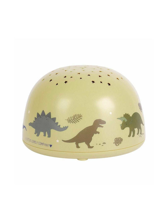 A Little Lovely Company Kinderprojektorlampe mit Sternenprojektion mit Farbwechsel Gelb