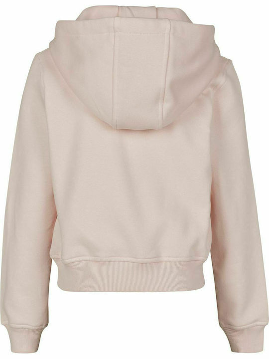 Mister Tee Kids Sweatshirt Cropped with Hood Pink