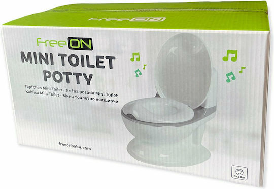 FreeOn Potty Bowl with Sounds & Lid Gray up to 20kg