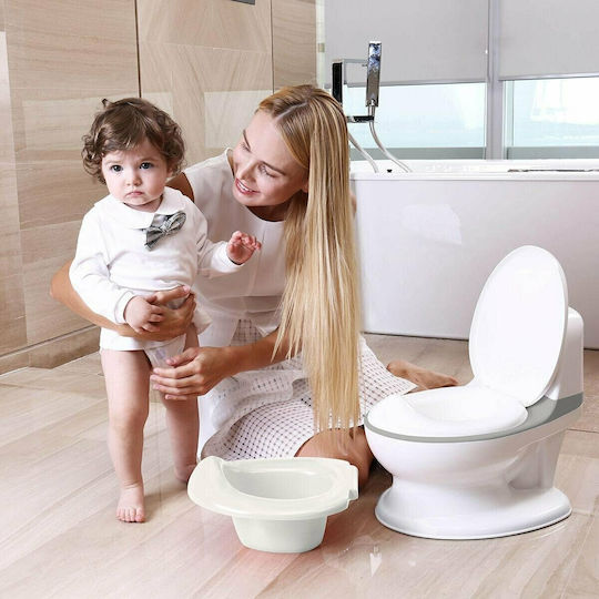 FreeOn Potty Bowl with Sounds & Lid Gray up to 20kg