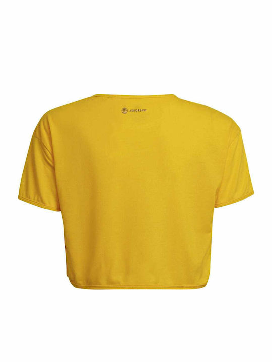 adidas Crop Top Gelb