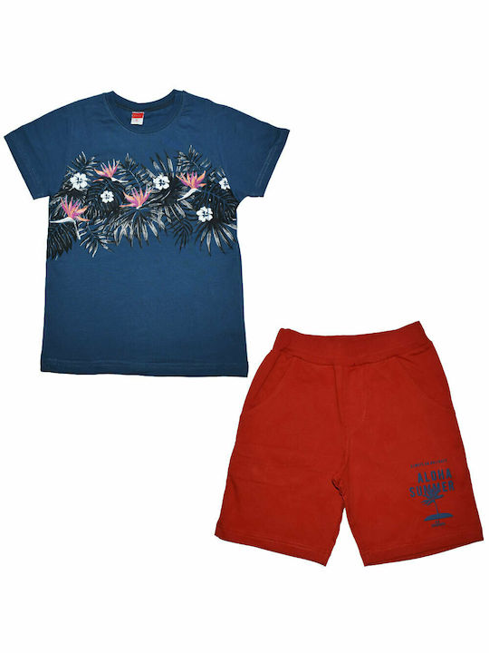 Joyce Kids Set with Shorts Summer 2pcs Blue