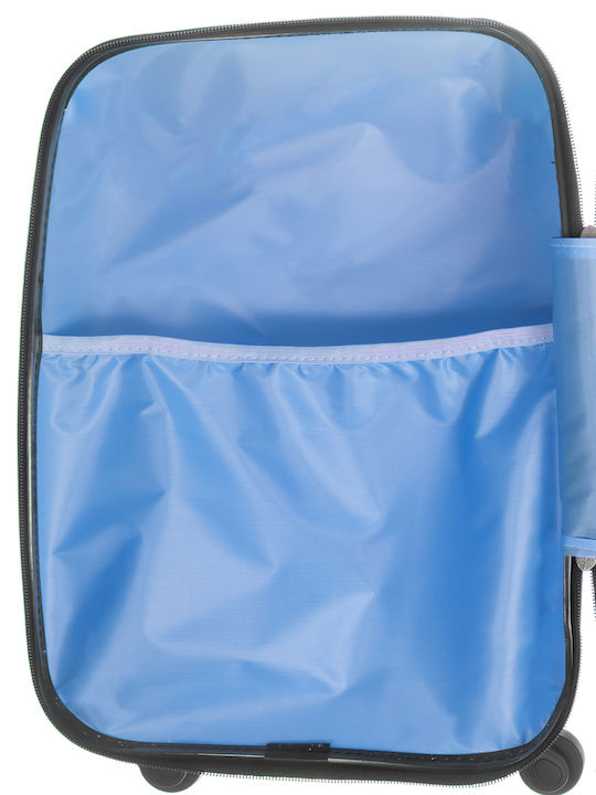 A2S Guitarist Kids Cabin Hard Blue Suitcase with 4 Wheels Height 45cm