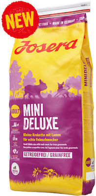 Josera Adult Mini Deluxe 15kg Trockenfutter ohne Getreide für erwachsene Hunde kleiner Rassen mit Lamm und Kartoffeln