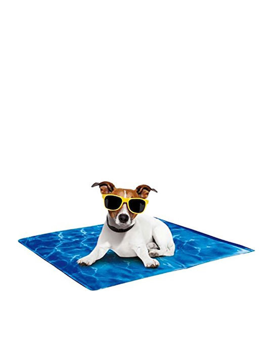 All For Paws Chill Out Cool Dog Mattress Dog Rectangle Cooling Blue 50x40cm