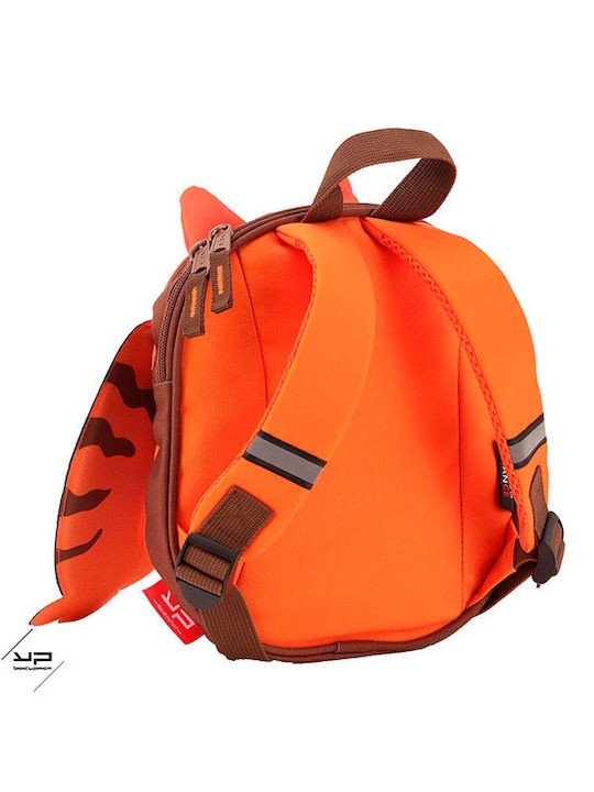 Bodypack Γάτα School Bag Backpack Kindergarten in Orange color