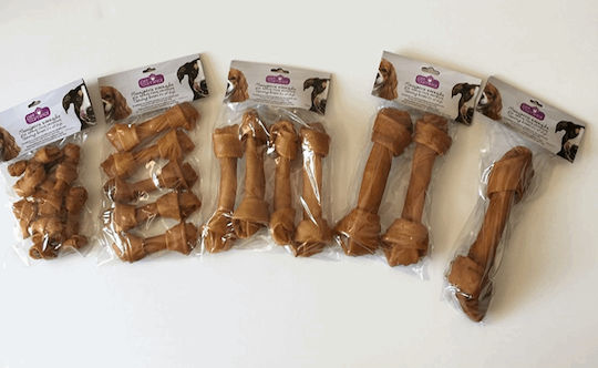 Pet Camelot Knochen Knoten für Hunde 16.51cm 55gr 4Stück