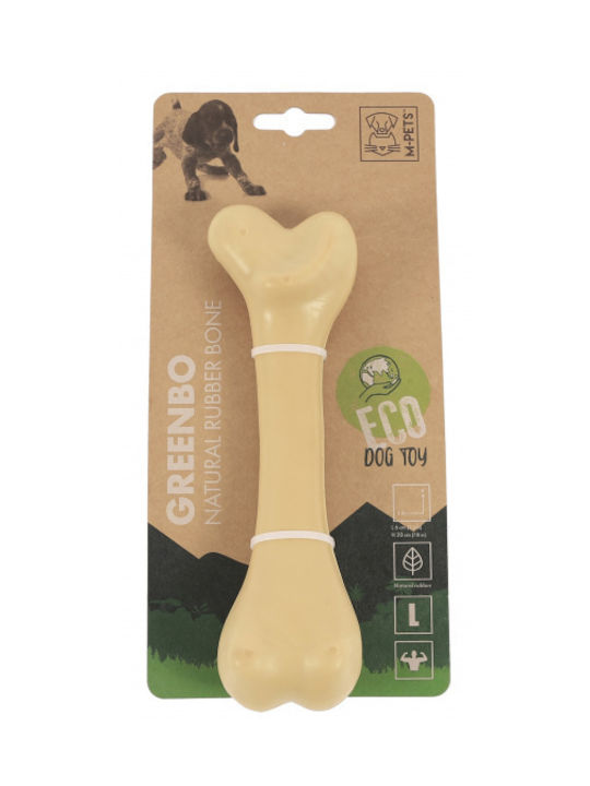 M-Pets Greenbo Natural Παιχνίδι Κόκκαλο Σκύλου από Καουτσούκ 20εκ. Καφέ