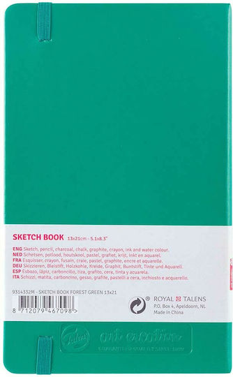 Royal Talens Sketch Pad Sketchbook Art Creation Sketch Book Forest Green 13x21cm