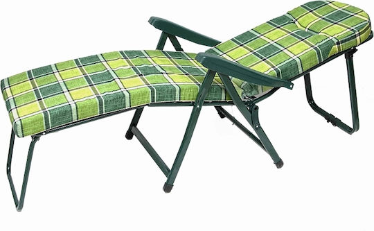 Campus Lounger-Armchair Beach with Recline Multiple Slots Blue 60cm
